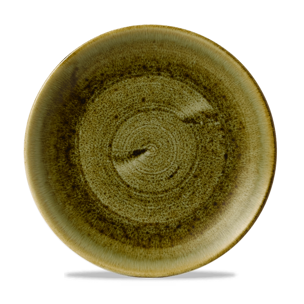 Stonecast Plume Olive Evolve Coupe Plate 11.25" Box 12