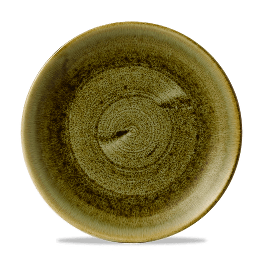 Stonecast Plume Olive Evolve Coupe Plate 11.25" Box of 12 (3-5 Working Days Delivery)