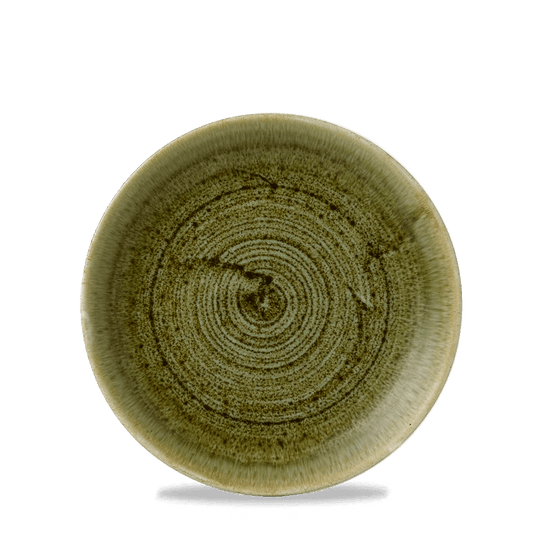 Stonecast Plume Olive Evolve Coupe Plate 6.5" Box of 12 (3-5 Working Days Delivery)
