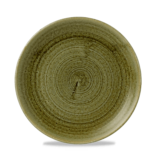 Stonecast Plume Olive Evolve Coupe Plate 8.67" Box of 12 (3-5 Working Days Delivery)