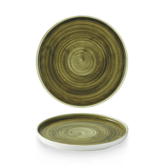 Stonecast Plume Green Walled Plate 8.67" Box of 6 (3-5 Working Days Delivery)