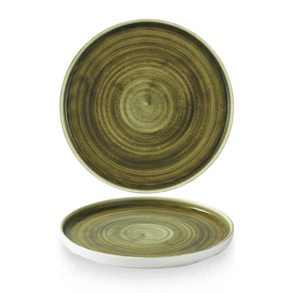 Stonecast Plume Green  Walled Plate 10 2/8" Box 6