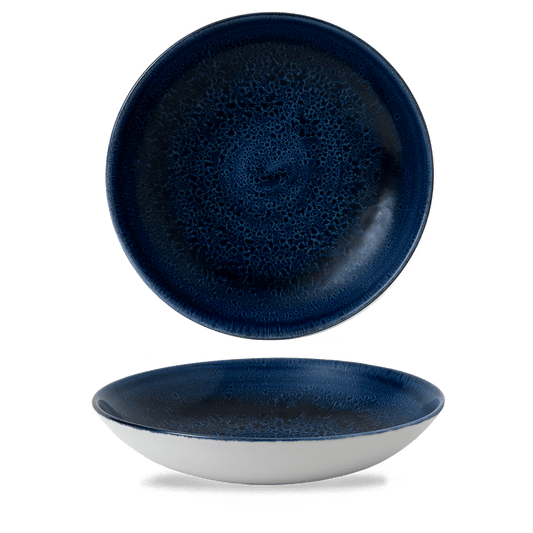 Stonecast Plume Ultramarine Evolve Coupe Bowl 9.75" Box of 12 (3-5 Working Days Delivery)