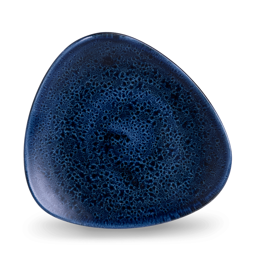 Stonecast Plume Ultramarine Lotus Plate 9 5/8" Box 12