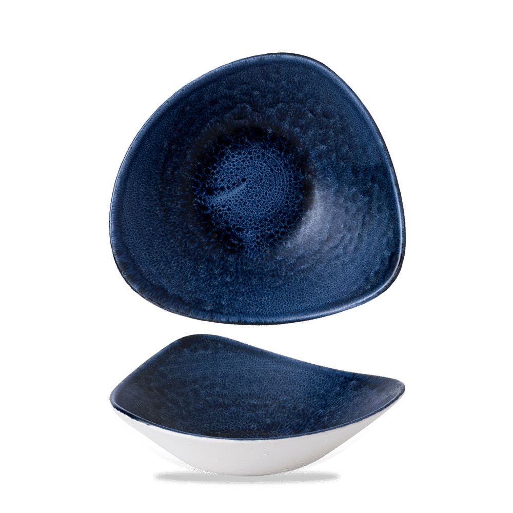 Stonecast Plume Ultramarine Lotus Bowl 9" Box 12