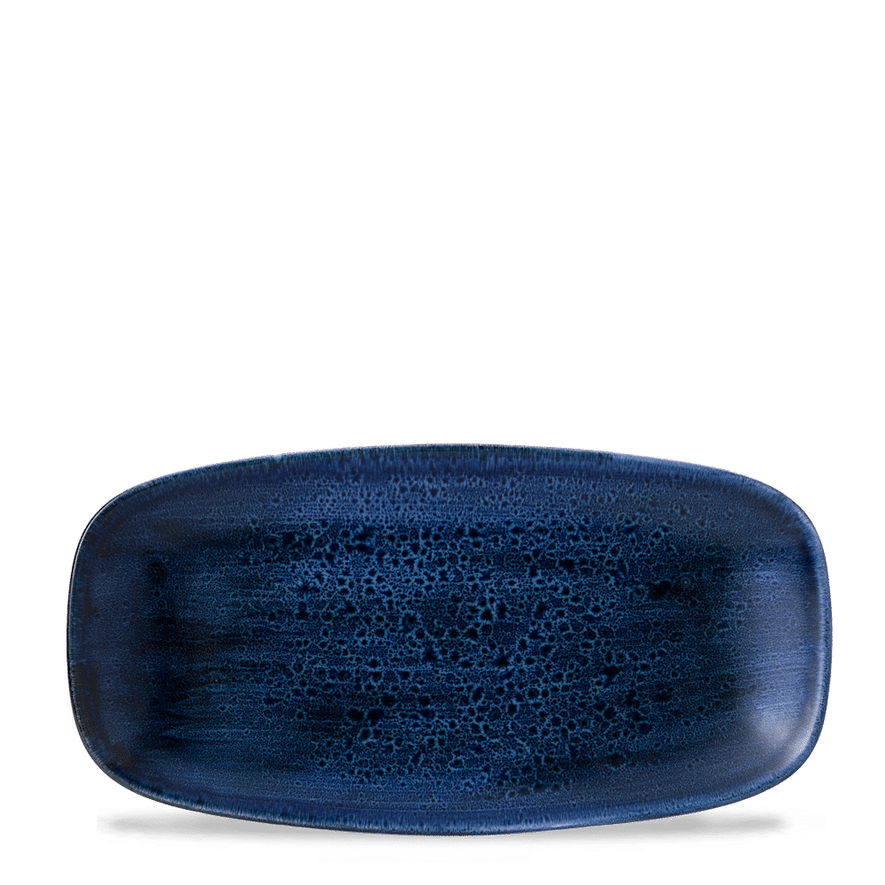 Stonecast Plume Ultramarine  Chefs Oblong Plate 11 3/4X6" Box 12