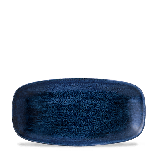 Stonecast Plume Ultramarine Chefs Oblong Plate 11 3/4X6" Box of 12 (3-5 Working Days Delivery)