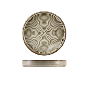 Terra Porcelain Grey Presentation Plate 18cm - Pack of 6