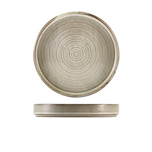 Terra Porcelain Grey Presentation Plate 20.5cm - Pack of 6