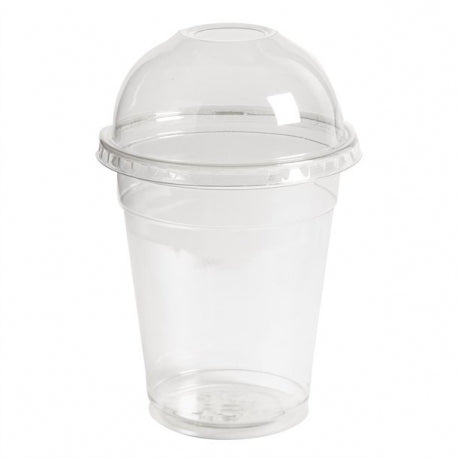 16oz RPET Clear Smoothie Cups & Domed Lid Pack of 500