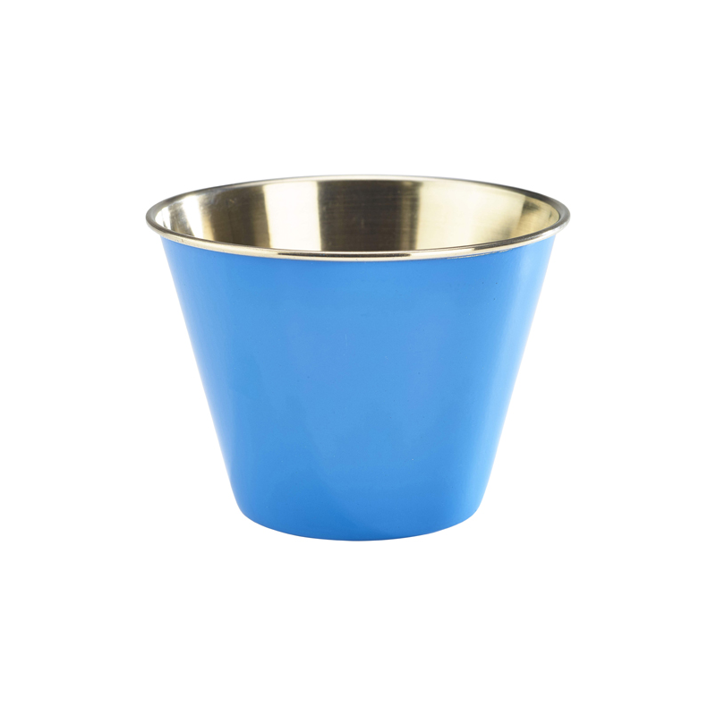 Midas Stainless Steel Blue Round Ramekin 12oz