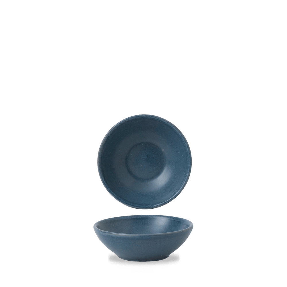 Oslo Blue  Contour Shallow Bowl 6Oz Box 12