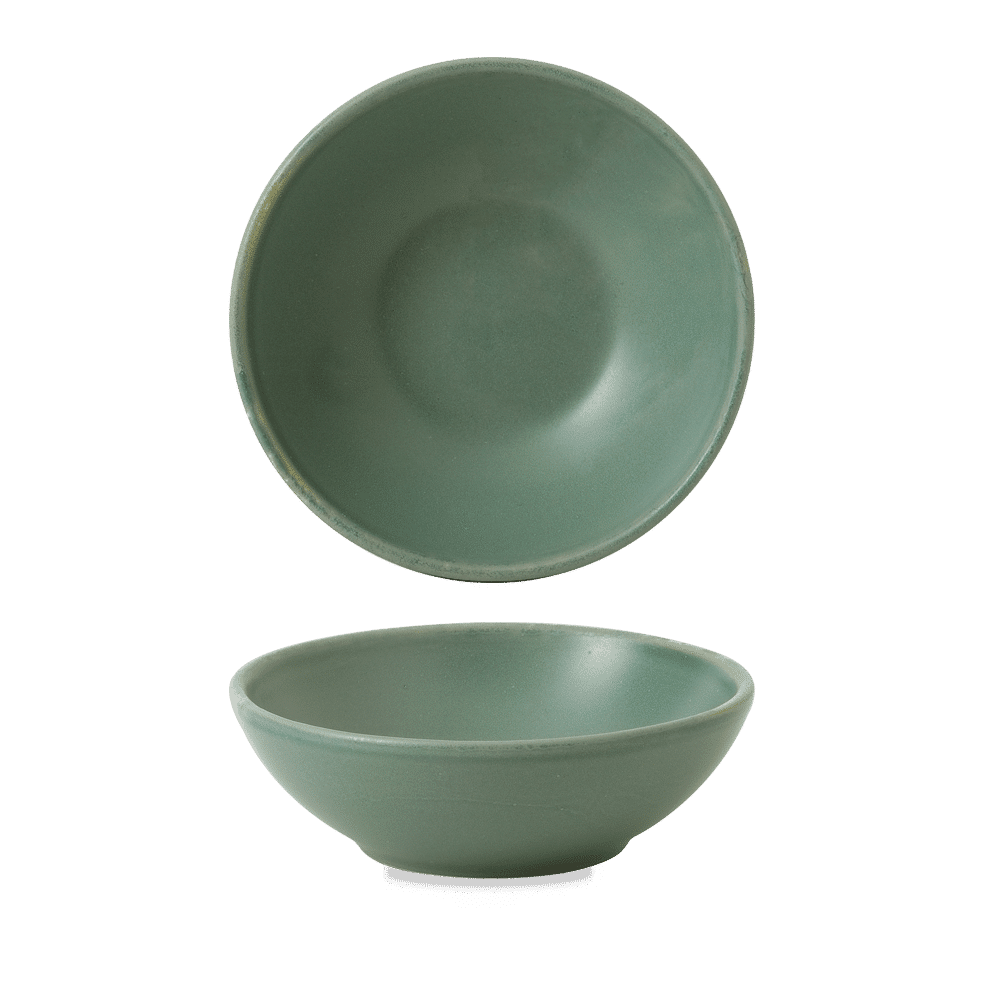 Andorra Green  Contour Shallow Bowl 6Oz Box 12