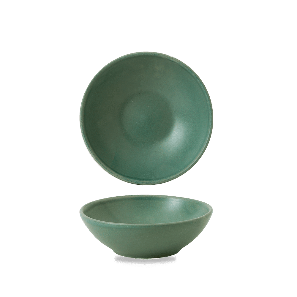 Andorra Green  Contour Shallow Bowl 9Oz Box 12