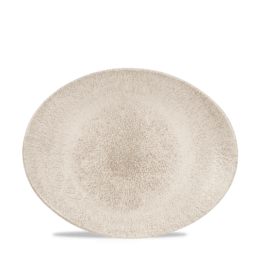 Raku Agate Grey Orbit Oval Coupe Plate 10 5/8" X 9" Box of 12 (3-5 Working Days Delivery)