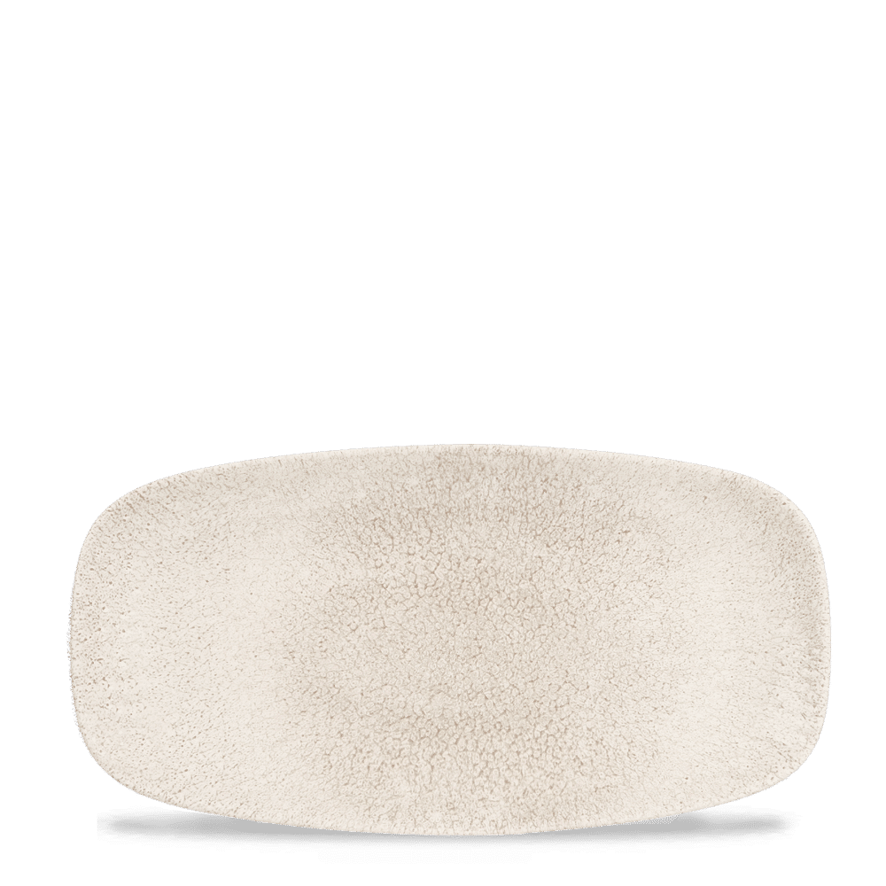 Raku Agate Grey  Chefs Oblong Plate 11 3/4X6" Box 12
