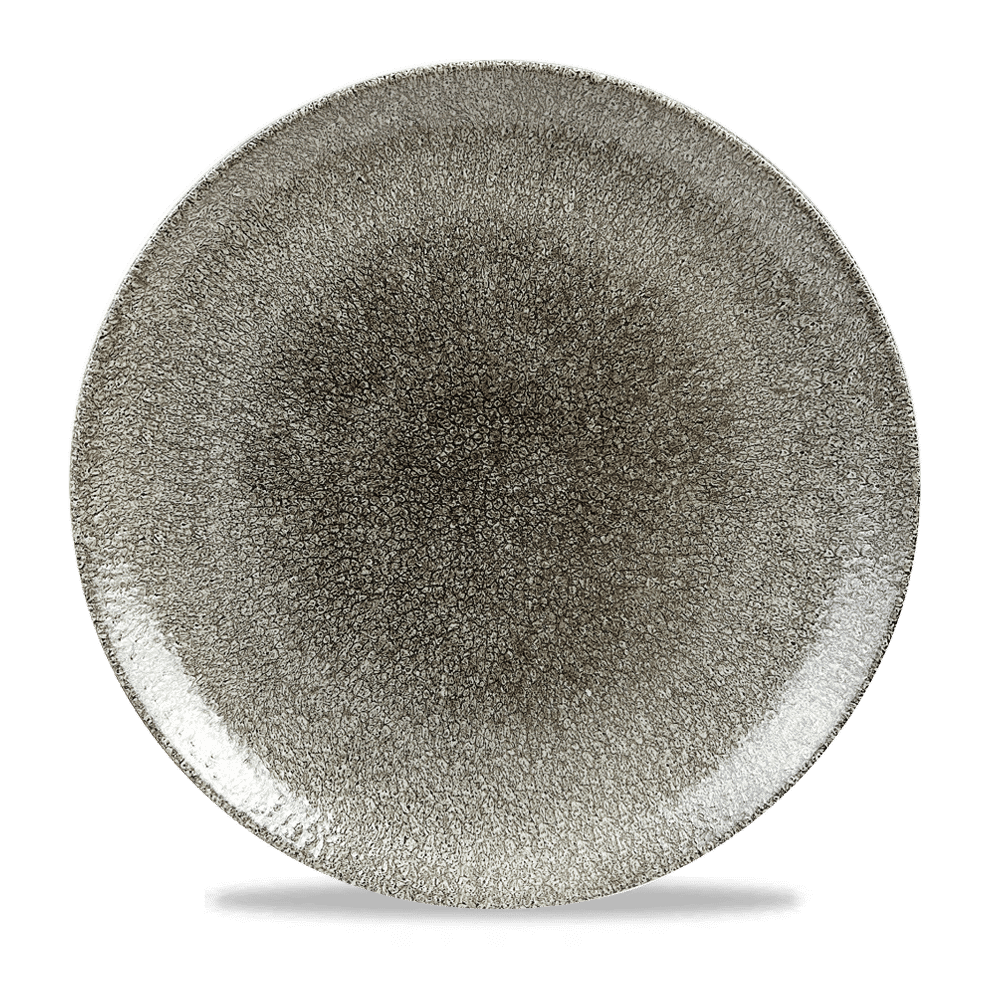 Raku Quartz Black Evolve Coupe Plate 11.25" Box 12
