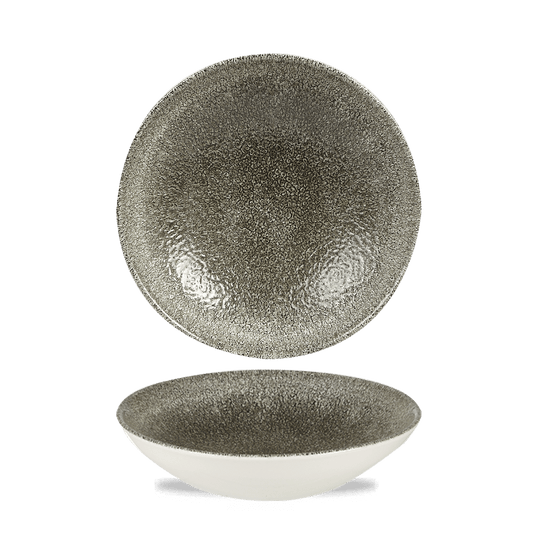 Raku Quartz Black Evolve Coupe Bowl 7.25" Box of 12 (3-5 Working Days Delivery)