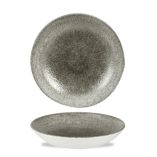 Raku Quartz Black Evolve Coupe Bowl 9.75" Box of 12 (3-5 Working Days Delivery)