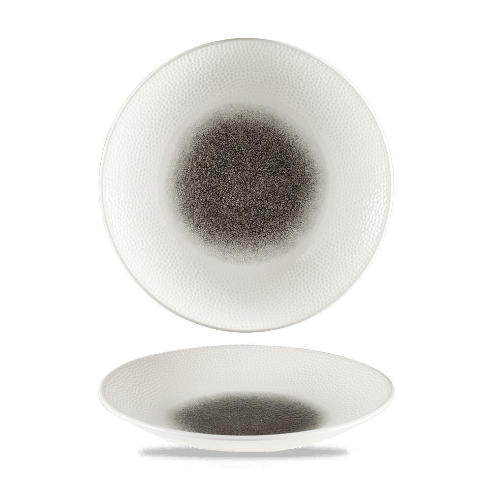 Raku Quartz Black  Isla Deep Coupe Plate 10 5/8" Box 12