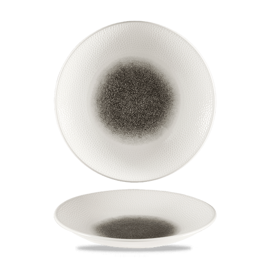 Raku Quartz Black Isla Deep Coupe Plate 10 5/8" Box of 12 (3-5 Working Days Delivery)