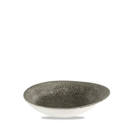 Raku Quartz Black Round Round Dish 7 2/8X6.5" Box of 12 (3-5 Working Days Delivery)