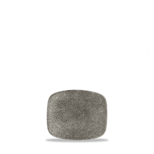 Raku Quartz Black Oblong Chefs Plate 6 X 5" Box of 12 (3-5 Working Days Delivery)