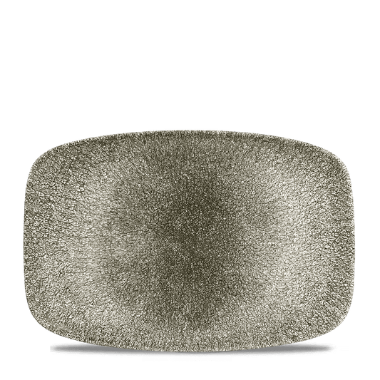 Raku Quartz Black Oblong Chefs Plate 12 X 7 4/5" Box of 6 (3-5 Working Days Delivery)