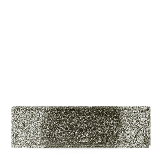 Raku Quartz Black Oblong Plate 30X9Cm Box of 6 (3-5 Working Days Delivery)