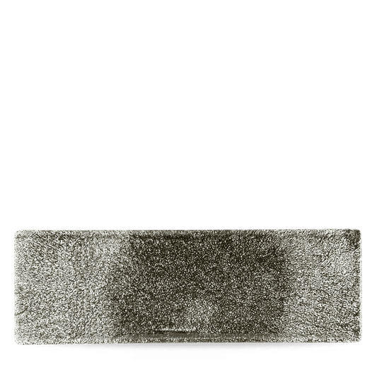 Raku Quartz Black Oblong Plate 33X11Cm Box of 6 (3-5 Working Days Delivery)