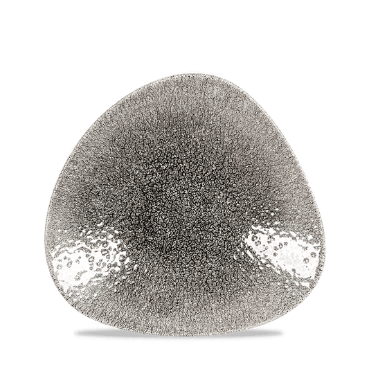 Raku Quartz Black Triangle Shallow Bowl 8 1/4"X8 1/4" Box of 12 (3-5 Working Days Delivery)