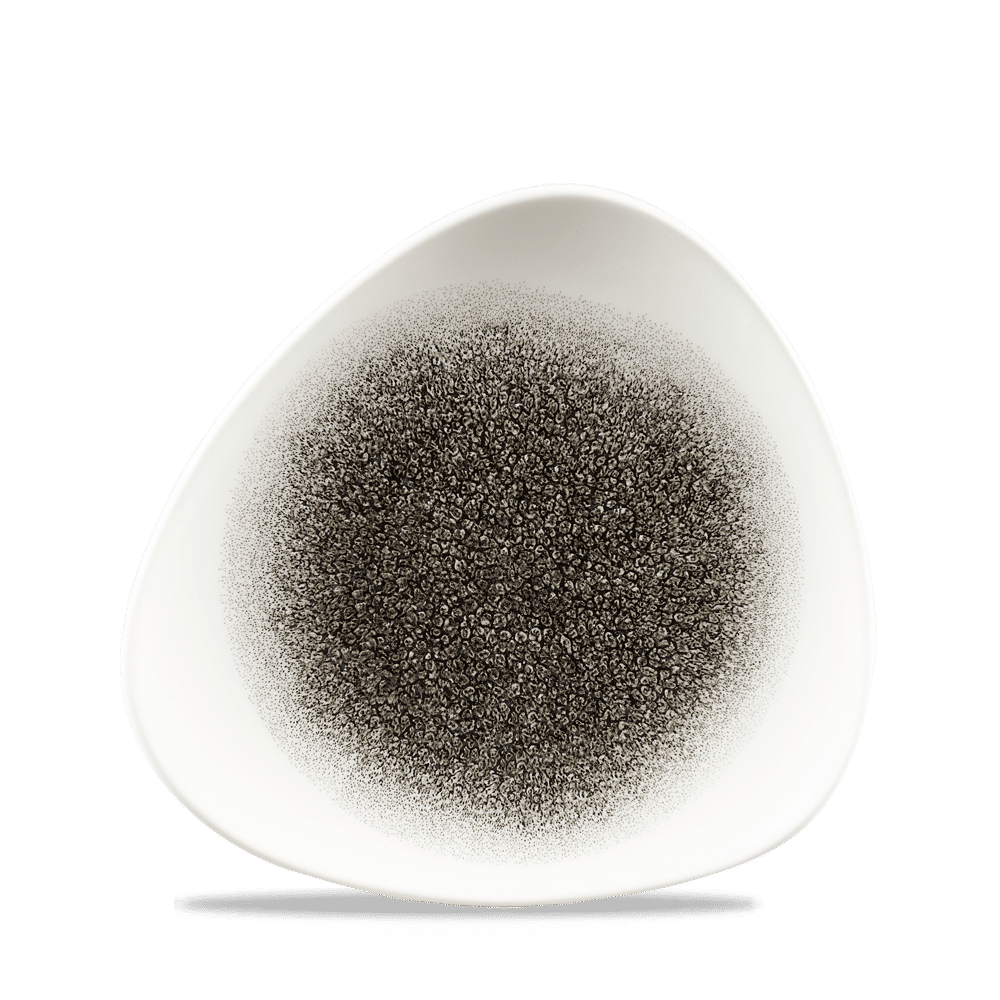 Raku Quartz Black Lotus Plate 8" Box 12