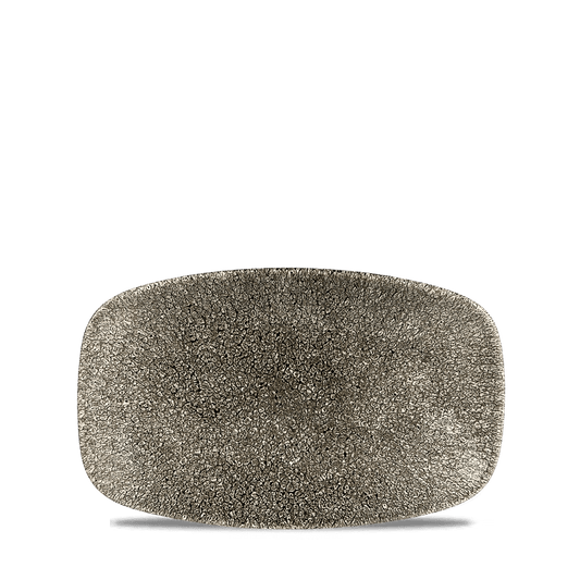 Raku Quartz Black Oblong Chefs Plate 7 4/5 X 4 3/4" Box of 12 (3-5 Working Days Delivery)