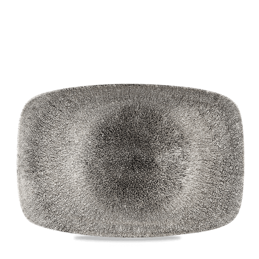 Raku Quartz Black Oblong Platter 13 1/2" X 9 1/4" Box of 6 (3-5 Working Days Delivery)