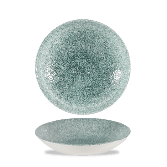 Raku Jade Green Evolve Coupe Bowl 7.25" Box of 12 (3-5 Working Days Delivery)