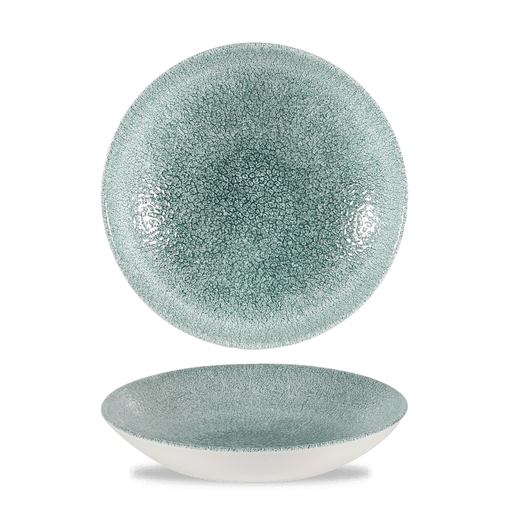 Raku Jade Green Evolve Coupe Bowl 9.75" Box 12