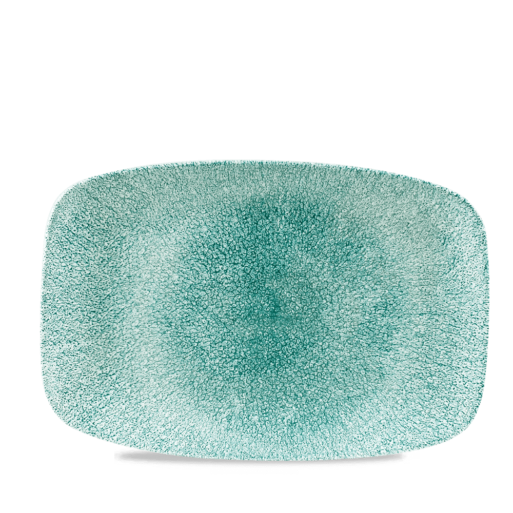 Raku Jade Green Oblong Chefs Plate 12 X 7 4/5" Box 6