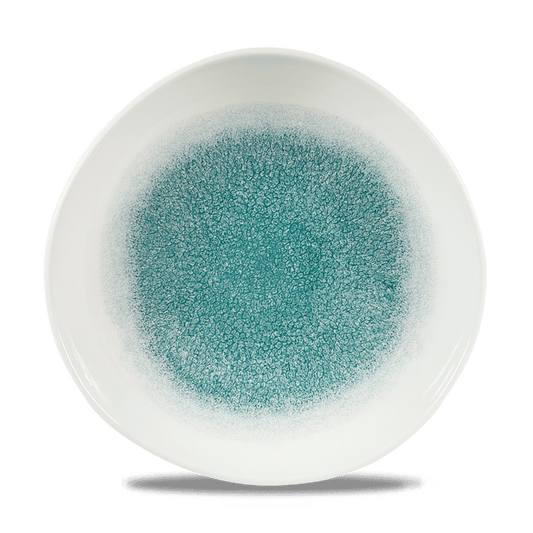 Raku Jade Green Round Trace Plate 10 3/8" Box of 12 (3-5 Working Days Delivery)