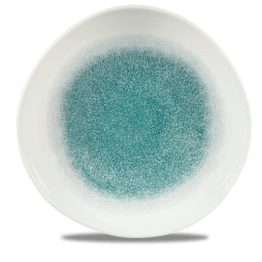 Raku Jade Green Round Trace Plate 11 1/4" Box of 12 (3-5 Working Days Delivery)