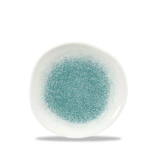 Raku Jade Green Round Trace Plate 7 1/4" Box of 12 (3-5 Working Days Delivery)
