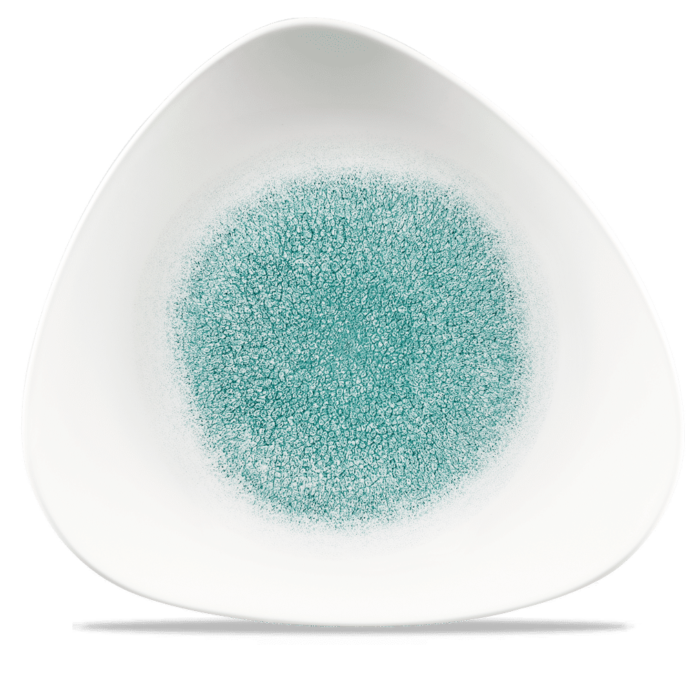 Raku Jade Green Lotus Plate 12" Box 6