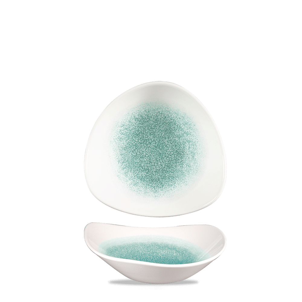 Raku Jade Green Lotus Bowl 7" Box 12