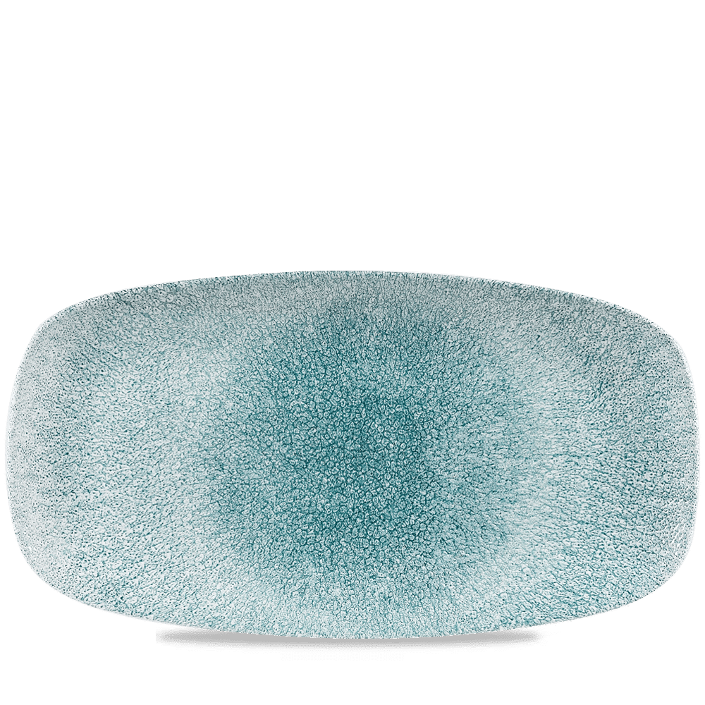 Raku Jade Green  Chefs Oblong Plate 13 7/8X7 3/8" Box 6