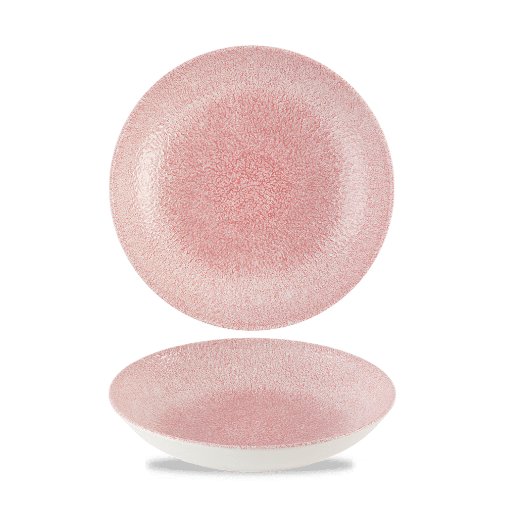 Raku Pink Quartz Evolve Coupe Bowl 7.25" Box 12