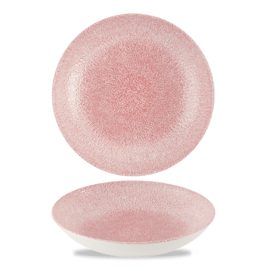 Raku Pink Quartz Evolve Coupe Bowl 9.75" Box of 12 (3-5 Working Days Delivery)
