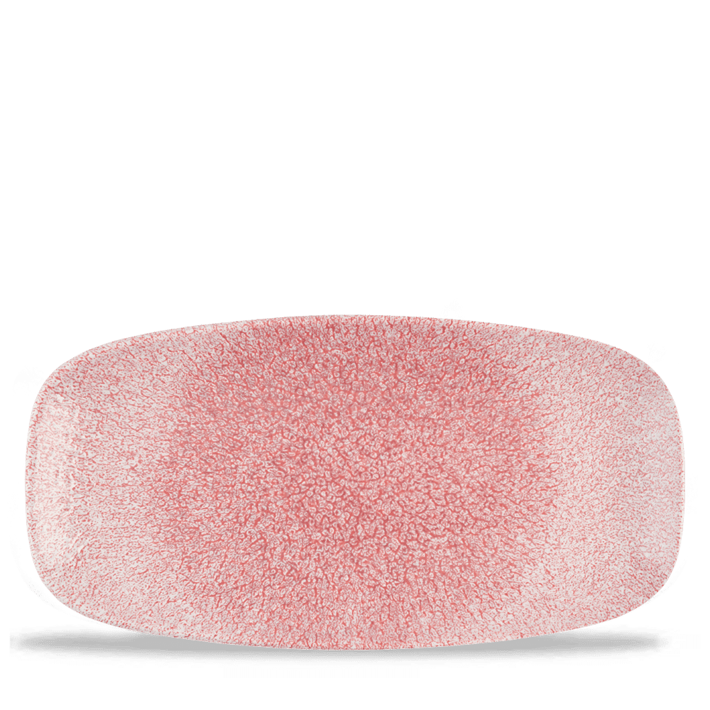 Raku Pink Quartz  Chefs Oblong Plate 11 3/4" X 6"  Box 12