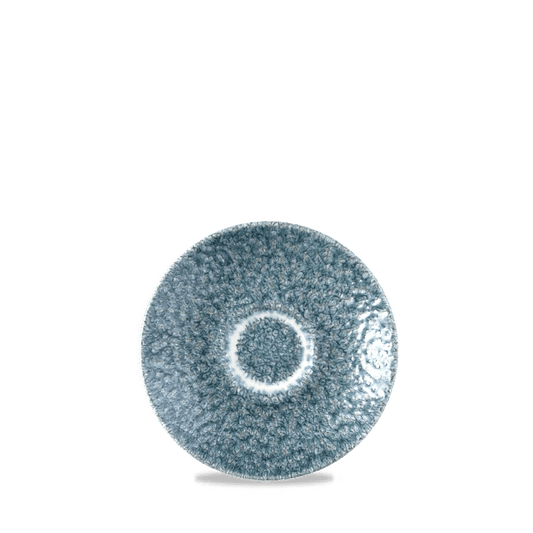 Raku Topaz Blue Espresso Saucer 4.5" Box of 12 (3-5 Working Days Delivery)