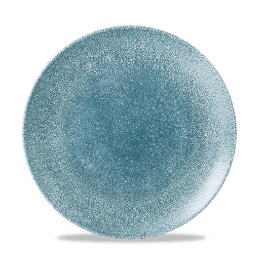 Raku Topaz Blue Evolve Coupe Plate 10.25" Box of 12 (3-5 Working Days Delivery)