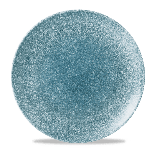 Raku Topaz Blue Evolve Coupe Plate 11.25" Box of 12 (3-5 Working Days Delivery)