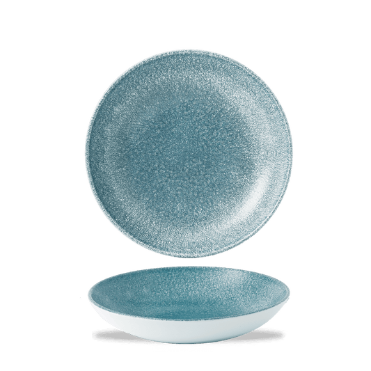 Raku Topaz Blue Evolve Coupe Bowl 7.25" Box of 12 (3-5 Working Days Delivery)